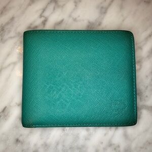 MCM Turquoise Leather Mens Wallet